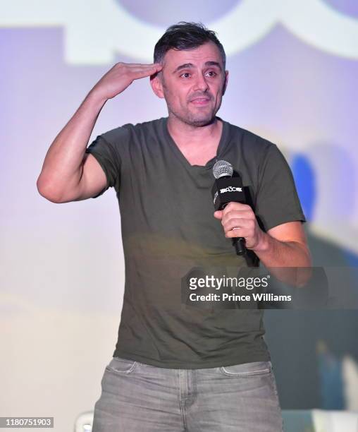 Gary Vaynerchuk speaks at "A Keynote Conversation" during 2019 A3C Festival & Conference at AmericasMart on October 10, 2019 in Atlanta, Georgia.