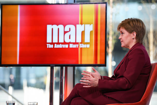GBR: Scottish First Minister Nicola Sturgeon Appears On The Andrew Marr Show