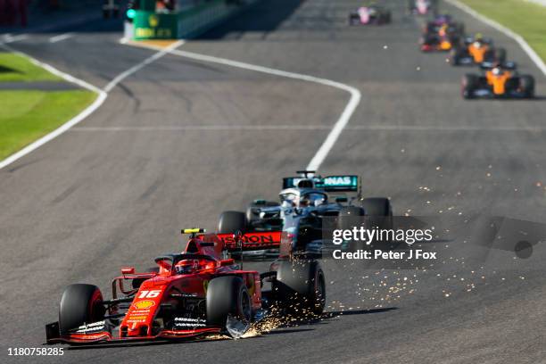 Charles Leclerc of Ferrari and France during the F1 Grand Prix of Japan at Suzuka Circuit on October 13, 2019 in Suzuka, Japan.