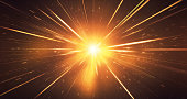 Abstract Glowing Gold Streaks Background - Glitter, Sparkler, Christmas, High Speed, Light Speed