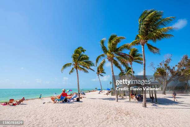 florida keys (verenigde staten), sombrero beach - marathon florida stockfoto's en -beelden