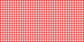 Red and white checked tablecloth pattern, checkered tablecloth for picnic - stock vector