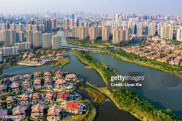 residential buildings - china middle class stockfoto's en -beelden