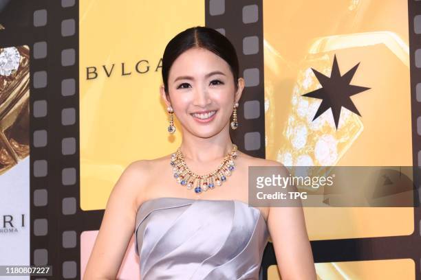 Ariel Lin attended the opening ceremony of BVLGARI PETER MARINO concept store and Cinecitt¨¤ and Beyond jewelry show on 07 November, 2019 in...