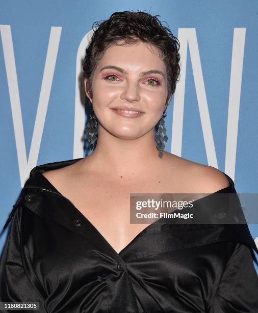 Camren Bicondova attends the premiere of HBO's "Lindsey Vonn: The Final Season" at Writers Guild Theater on November 07, 2019 in Beverly Hills,...