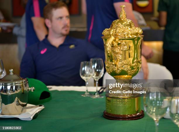 Webb Ellis trophy during the Rugby World Cup 2019 Champions Tour on November 08, 2019 in Durban, South Africa.