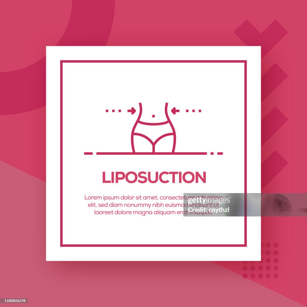 Liposuction Vector Line Icon - Simple Thin Line Icon, Premium Quality Design Element