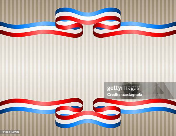 striped ribbon border - mole stock illustrations