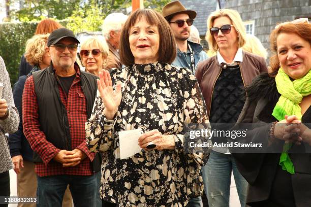 Adriana Shaw speaks at the New York Women in Film & Television Sunday Brunch Celebrating Women Filmmakers during the 2019 Hamptons International Film...