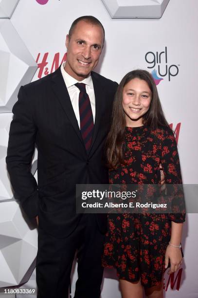 Nigel Barker and Jasmine Ines Barker attend the 2nd Annual Girl Up #GirlHero Awards at the Beverly Wilshire Four Seasons Hotel on October 13, 2019 in...