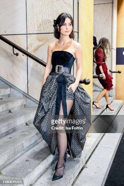German singer Lena Meyer-Landrut arrives for the 21st GQ Men of the Year Award at Komische Oper on November 7, 2019 in Berlin, Germany.