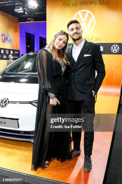 Influencer Mariano Di Vaio and his wife Eleonora Brunacci Di Vaio arrive for the 21st GQ Men of the Year Award at Komische Oper on November 7, 2019...