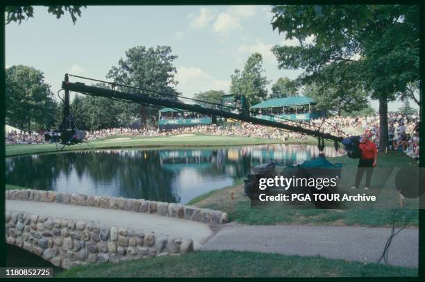 Jib Camera, # 16 Firestone Country Club, Television 1998 NEC World Series Of Golf Photo by Chris Condon/PGA TOUR Archive via Getty Images