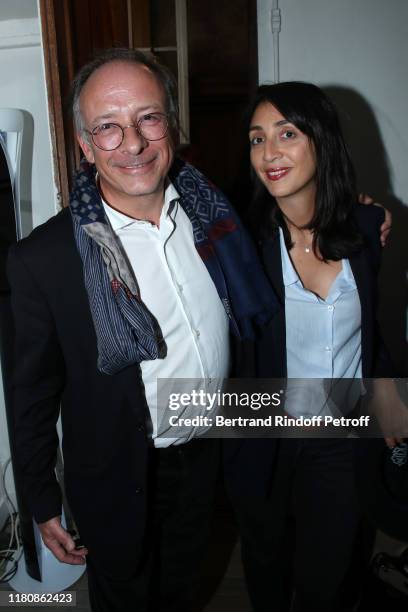 Yves Threard and Diane Levy attend "Marek Halter Celebrates Sukkot" on October 13, 2019 in Paris, France.