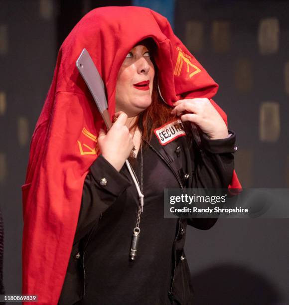 Member of The Tapitalists rehearse "Tap-water" on stage at Fremont Centre Theatre on November 07, 2019 in Pasadena, California.