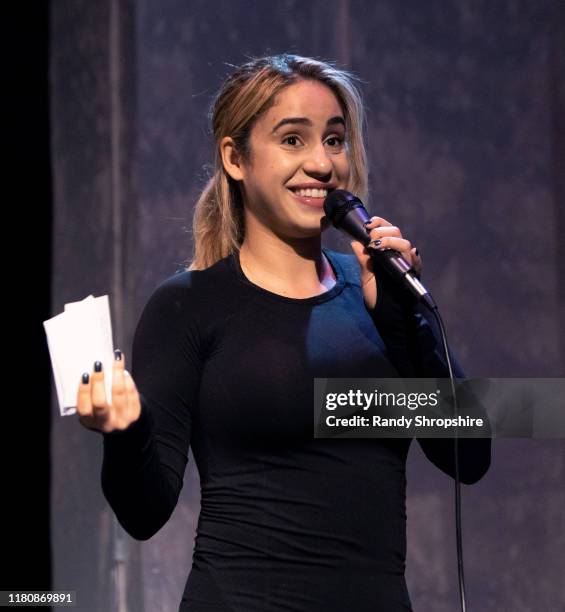 Member of The Tapitalists rehearse "Tap-water" on stage at Fremont Centre Theatre on November 07, 2019 in Pasadena, California.