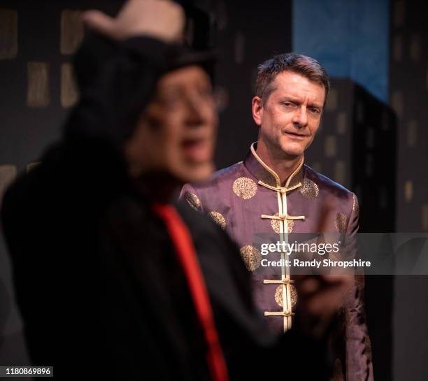 Members of The Tapitalists rehearse "Tap-water" on stage at Fremont Centre Theatre on November 07, 2019 in Pasadena, California.