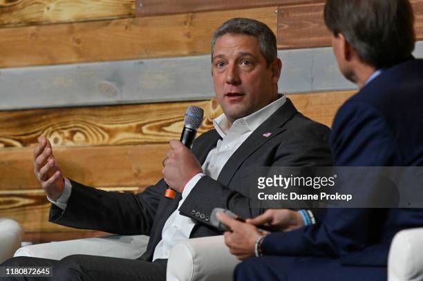 Congressman Tim Ryan speaks during Mindfulness in America on the Inspire Stage presented by Johnson & Johnson during the third day of Wellness Your...