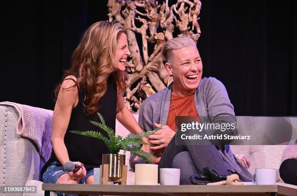 Glennon Doyle and Abby Wambach on stage during Together Live at Town Hall on November 04, 2019 in New York City.