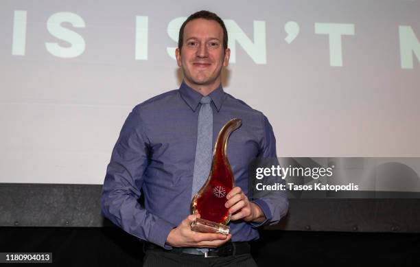 Ben Kawaller of “This Isn’t Me” wins Best Comedy Actor at the Catalyst Content Awards Gala on October 13, 2019 in Duluth, Minnesota.