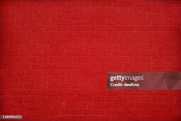 horizontale moderne leuchtend rote farbe ziegel muster wand strukturierte grunge hintergrund vektor illustration - rete stock-grafiken, -clipart, -cartoons und -symbole
