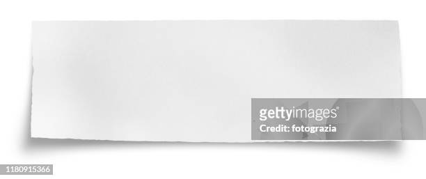 Blank Torn White Paper High-Res Stock Photo - Getty Images
