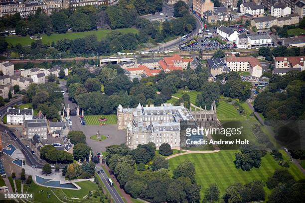 aerial photography of edinburgh, scotland - palace stock pictures, royalty-free photos & images