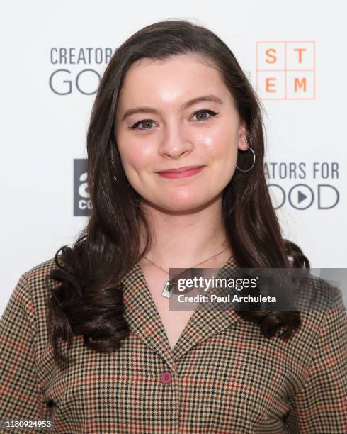 Actress Dalila Bela attends the Ad Council's Creators For Good Host She Can STEM Summit at NeueHouse Hollywood on October 11, 2019 in Los Angeles,...