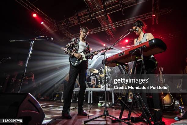 English singer and musician Pete Doherty performs live on stage in Milan with his new musical project Peter Doherty and the Puta Madres. Milan ,...