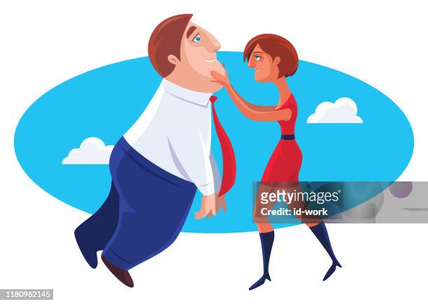 105 Husband Wife Hugging Cartoon High Res Illustrations - Getty Images