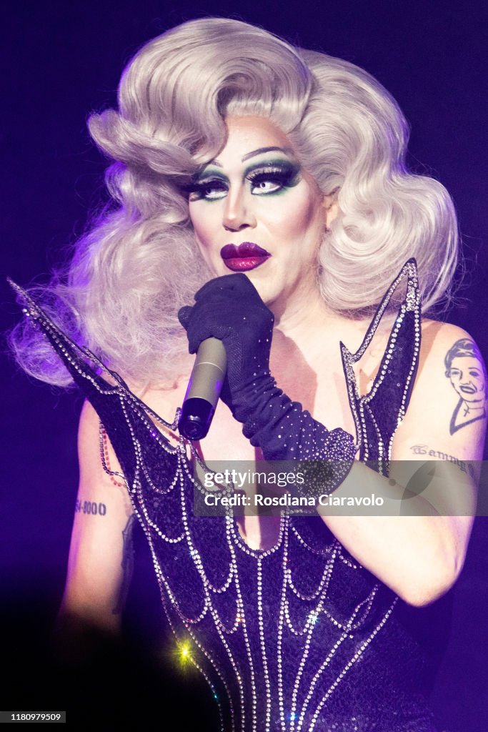 Sharon Needles performs onstage on October 11, 2019 in Milan, Italy