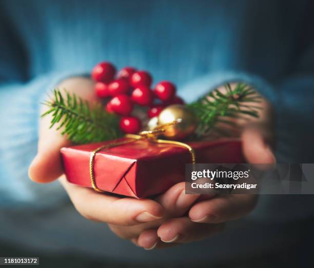 christmas gifts - giving tree stock pictures, royalty-free photos & images