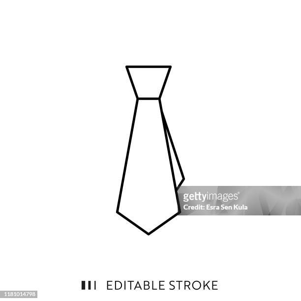 tie icon with editable stroke and pixel perfect. - tied up stock illustrations