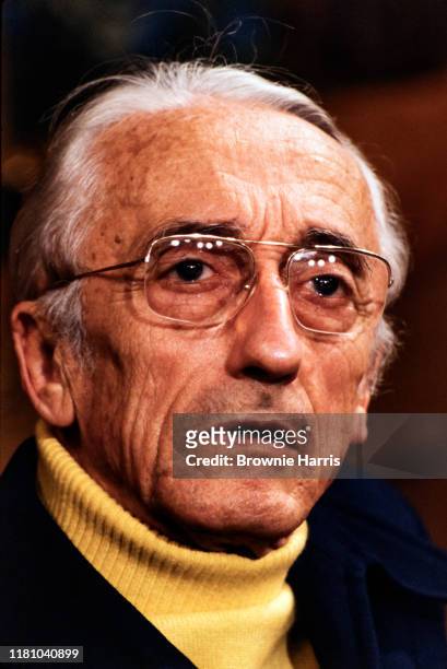 French explorer Jacques Yves Cousteau, New York, New York, February 14, 1979.