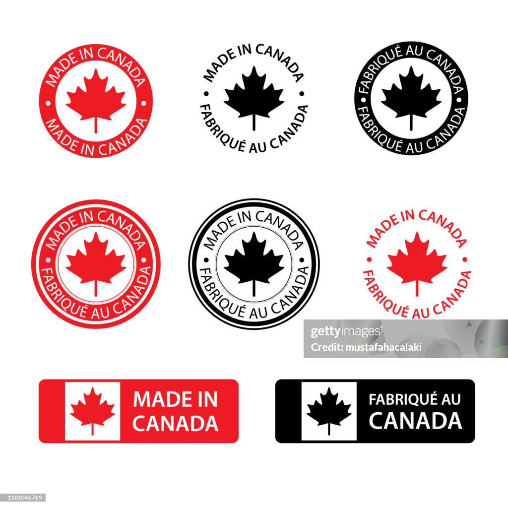 Gemaakt in Canada postzegels