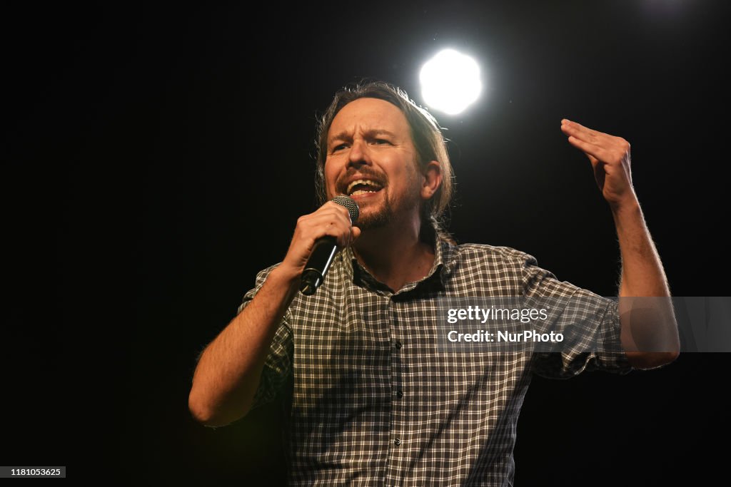 'Unidas Podemos' (United We Can) Closing Electoral Campaign Rally In Madrid