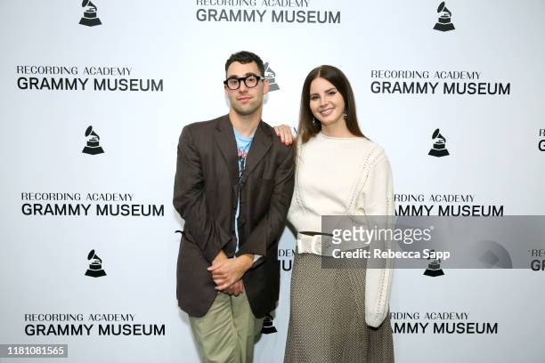 Jack Antonoff and Lana Del Rey attend The Drop: Lana Del Rey at the GRAMMY Museum on October 13, 2019 in Los Angeles, California.