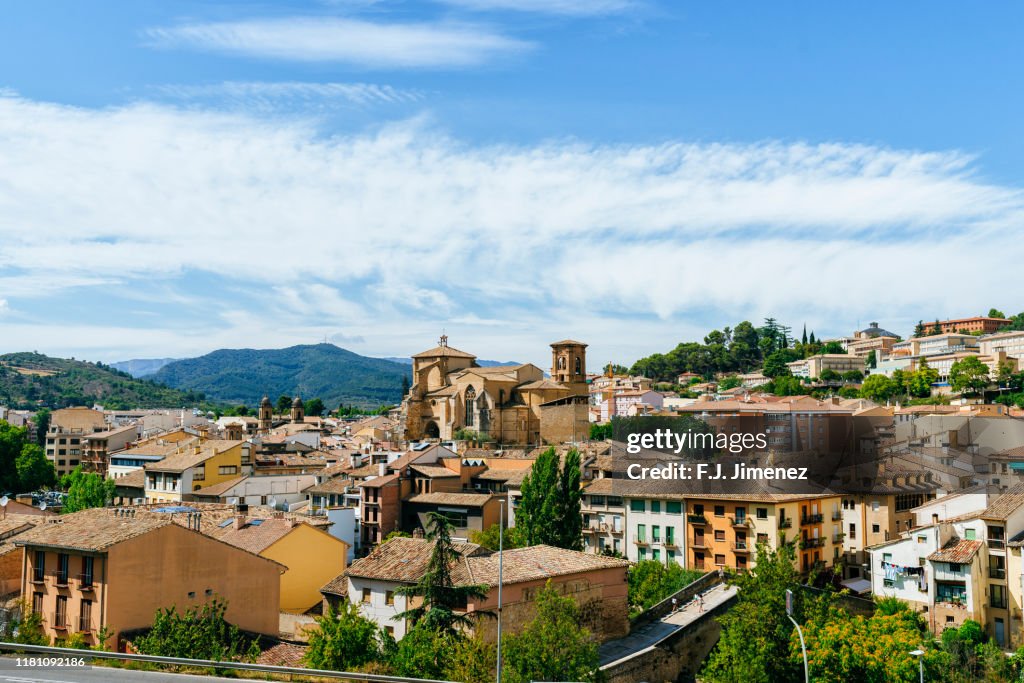 Estella village landscape belongs to the Camino de Santiago
