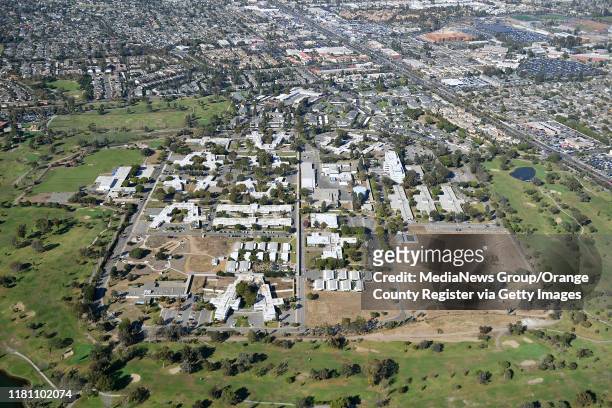 Aerial view of Fairview Developmental Center photographed during a media flight for the Great Pacific Airshow in Costa Mesa, CA, on Thursday, Oct 3,...