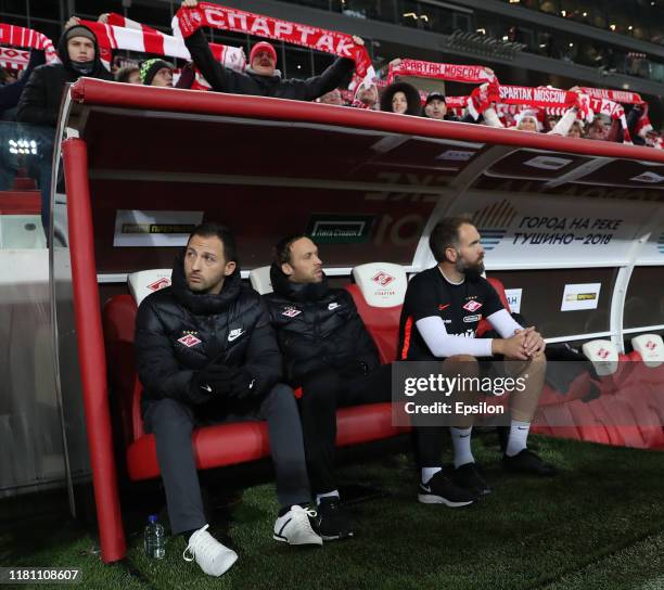 Head coach of FC Spartak Moscow Domenico Tedesco during the Russian Football League match between FC Spartak Moscow and FC Krylia Sovetov Samara on...