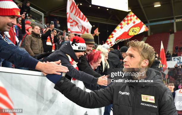 November 2019, Rhineland-Palatinate, Mainz: Soccer: Bundesliga, FSV Mainz 05 - 1st FC Union Berlin, 11th matchday in the Opel Arena. Berlin's...
