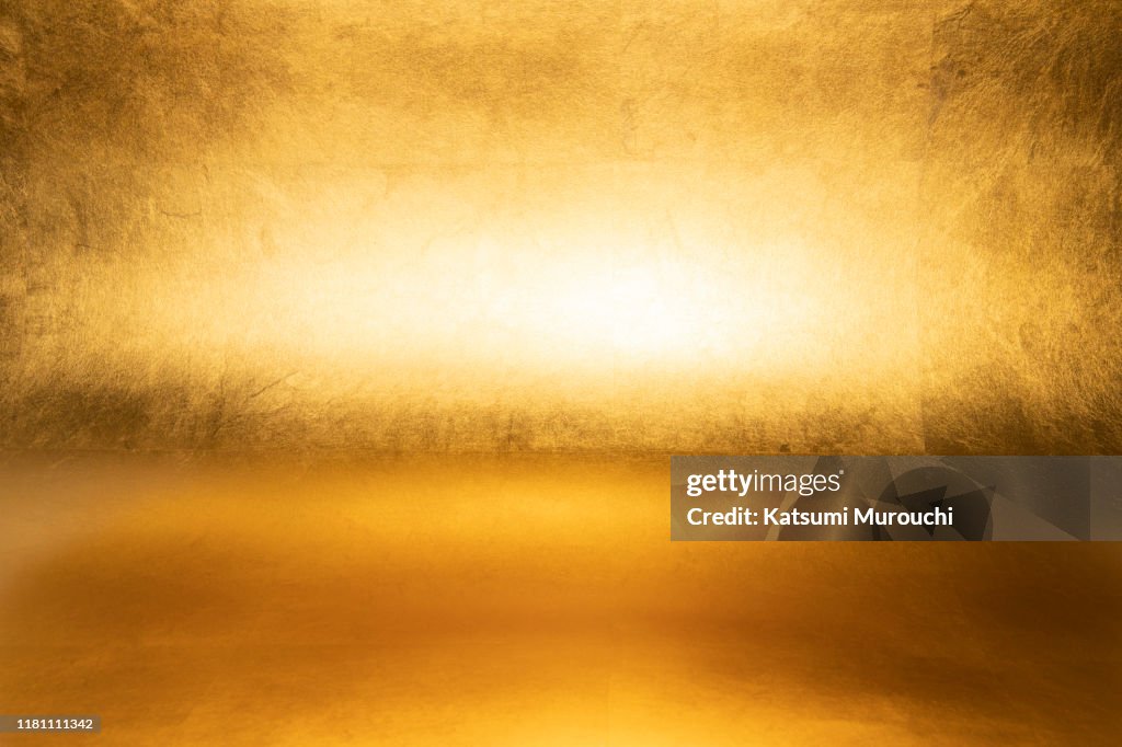 Gold foil wallpaper texture background