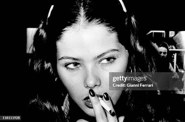 Close-up of the Italian actress Ornella Muti Madrid, Spain.