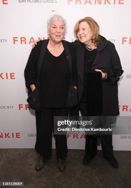 Tyne Daly and Brenda Vaccaro attend the "Frankie" New York Screening at Metrograph on October 14, 2019 in New York City.