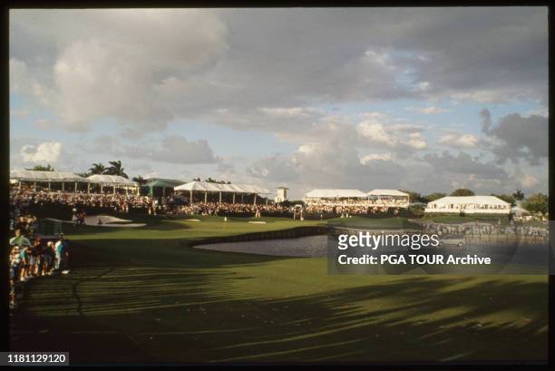 Eagle Trace Golf Club 18th hole TPC Scenics PGA TOUR Archive via Getty Images