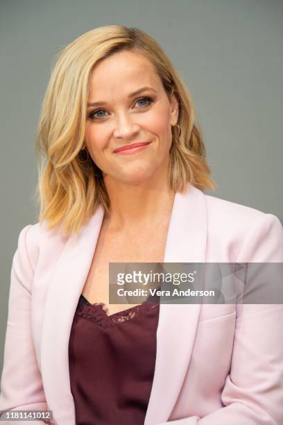 Reese Witherspoon at "The Morning Show" Press Conference at The West Hollywood Edition on October 13, 2019 in West Hollywood, California.
