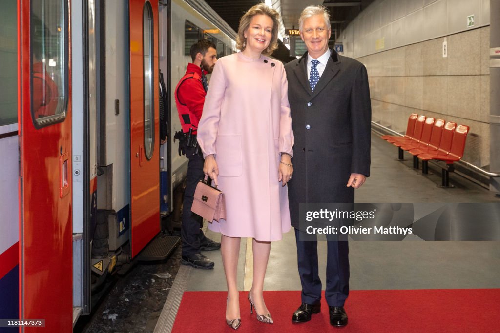 King Philippe Of Belgium And Queen Mathilde Of Belgium : State Visit In Luxembourg - Day One