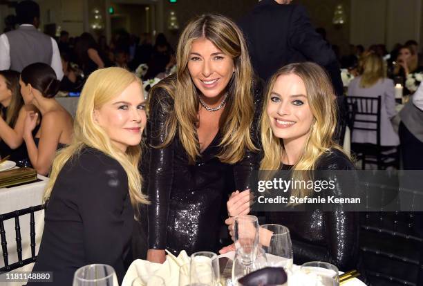 Nicole Kidman, ELLE Editor-in-Chief Nina Garcia, and Margot Robbie attend ELLE's 26th Annual Women In Hollywood Celebration Presented By Ralph Lauren...
