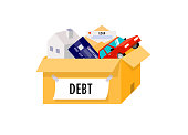 Liabilities arising from home, cars, credit cards are all in one box.
