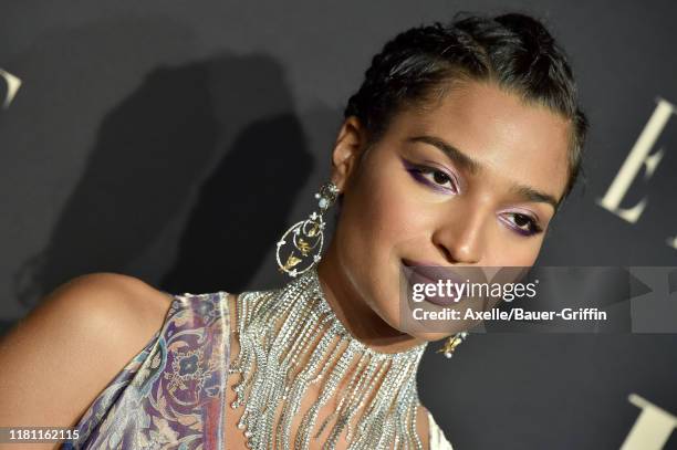 Indya Moore attends the 2019 ELLE Women In Hollywood at the Beverly Wilshire Four Seasons Hotel on October 14, 2019 in Beverly Hills, California.